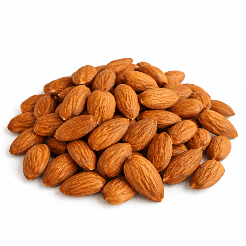 Skinless almonds
