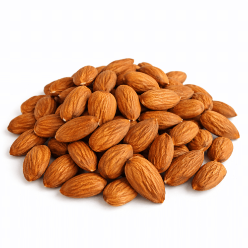 Skinless almonds